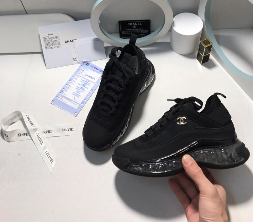 Black Chanel sneakers