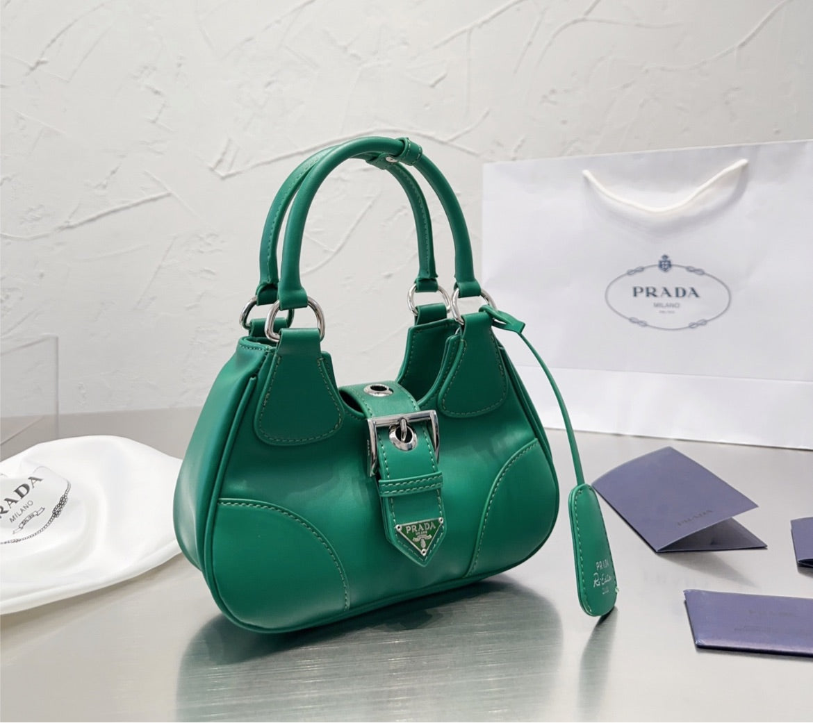 Leather Prada woman handbag