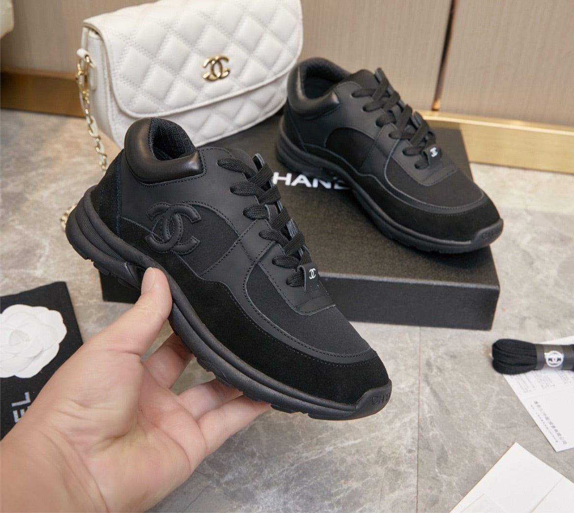 New Chanel all black shoe