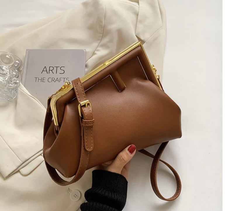 SALE ! Pu leather woman F handbag