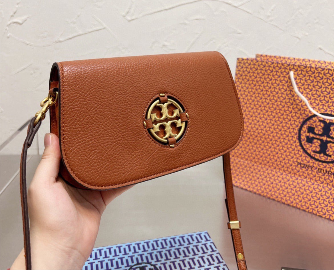 Leather Tory Burch new shoulder handbag