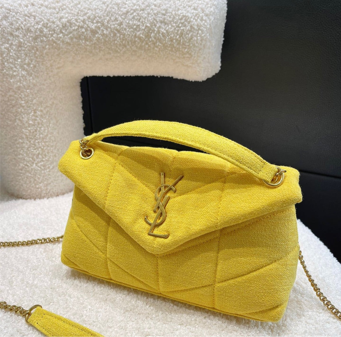 YSL woman shoulder handbag