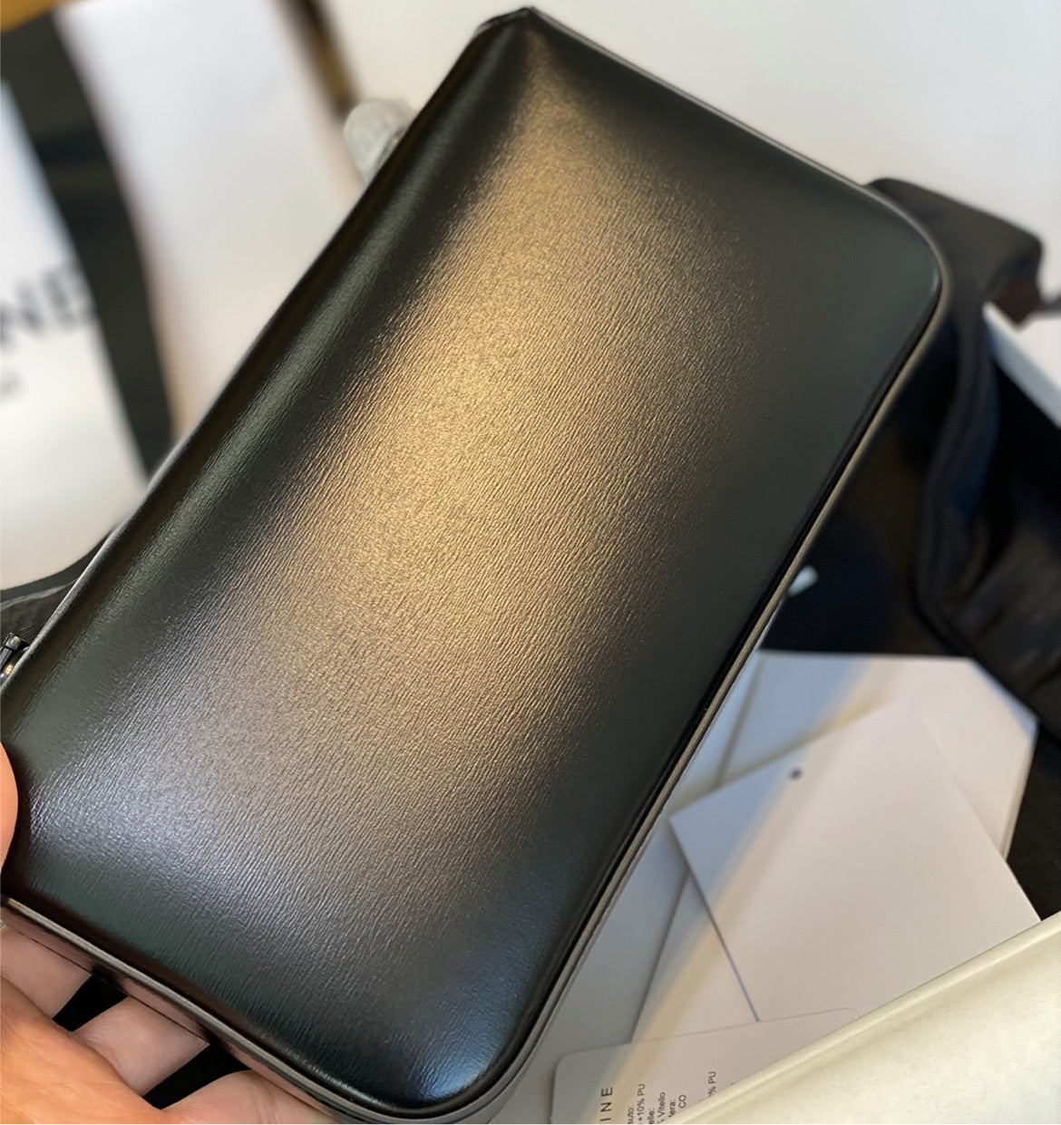 All Black Celine woman handbag