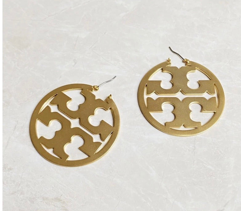 Tory Burch gold plated earrings