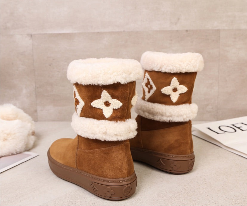 LV Fur Boots