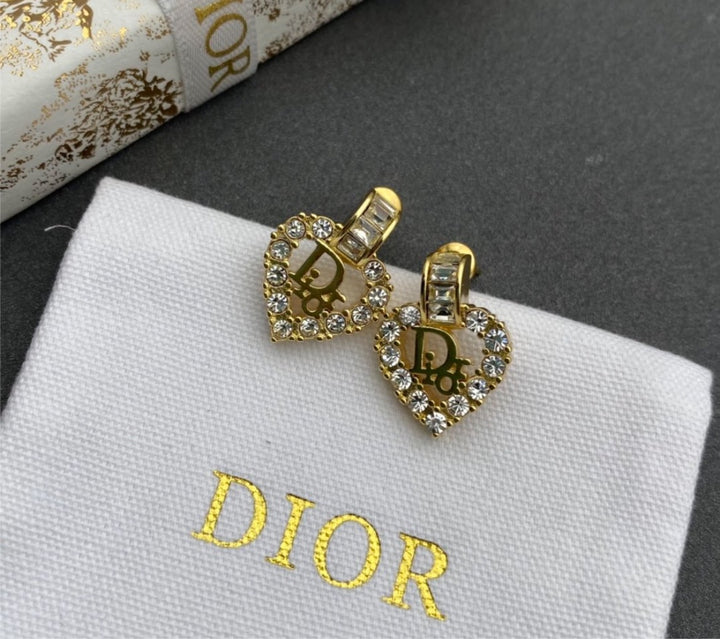Dior gold plate earring