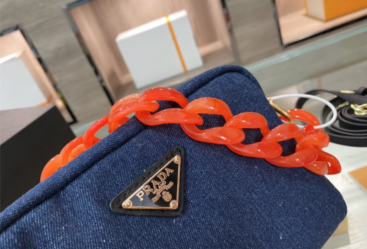 New woman Prada handbag