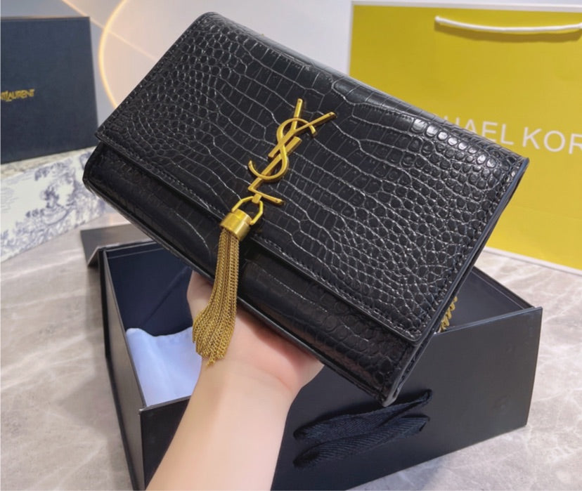 Leather YSL ladies handbag