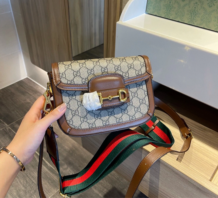 GG leather crossbody