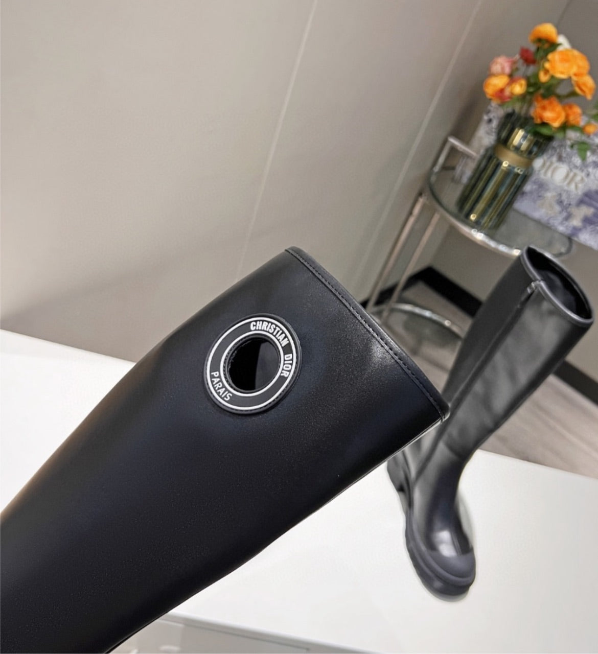 Leather new Dior Boots