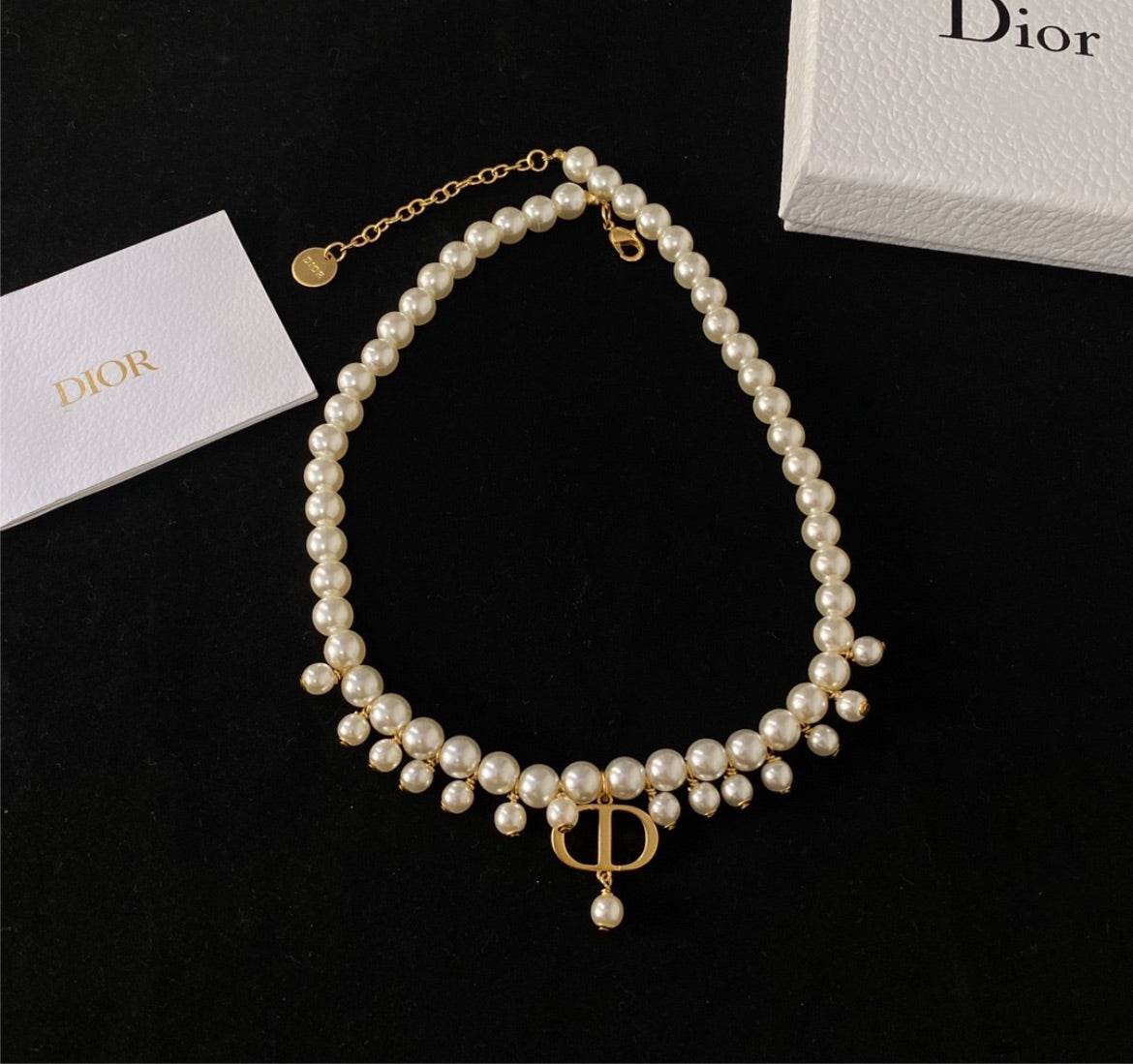 New pearl Dior necklace
