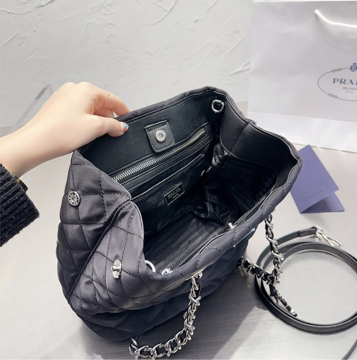 Prada new woman shoulder bag