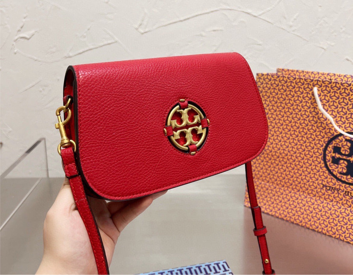 Leather Tory Burch new shoulder handbag