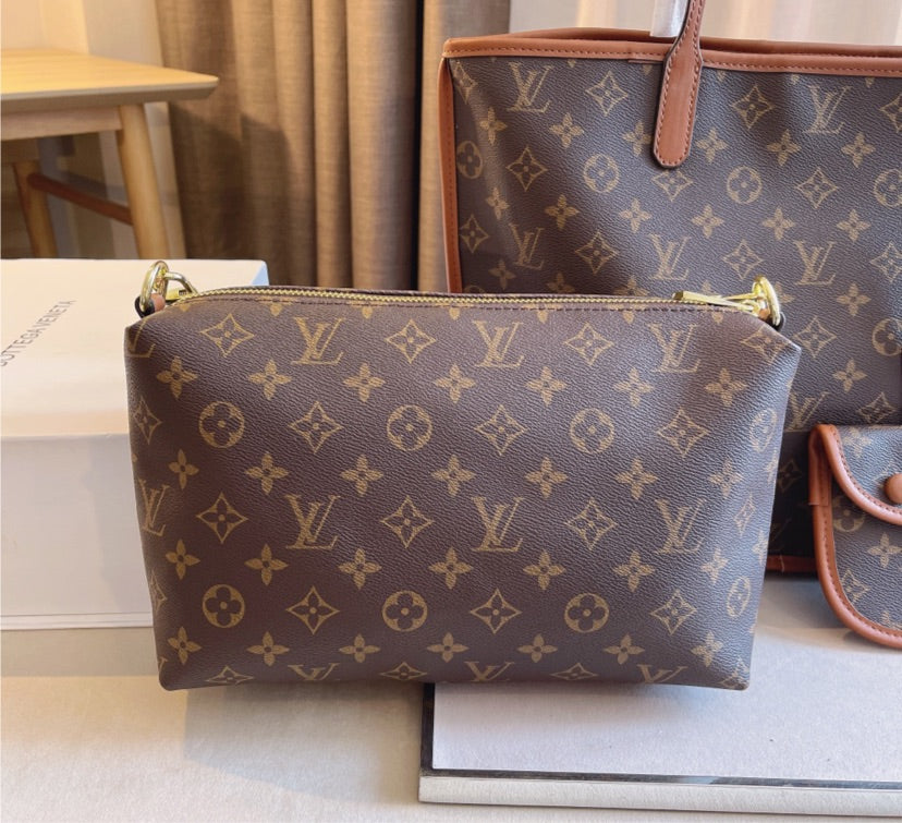 LV 3 piece set woman handbag