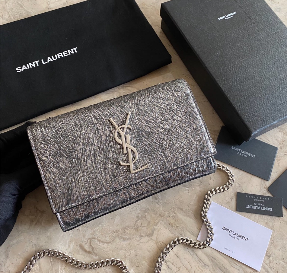 New YSL woman shoulder handbag