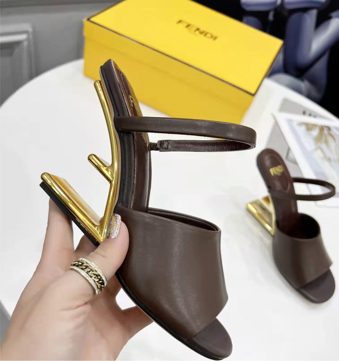 New woman Fendi slip on shoes