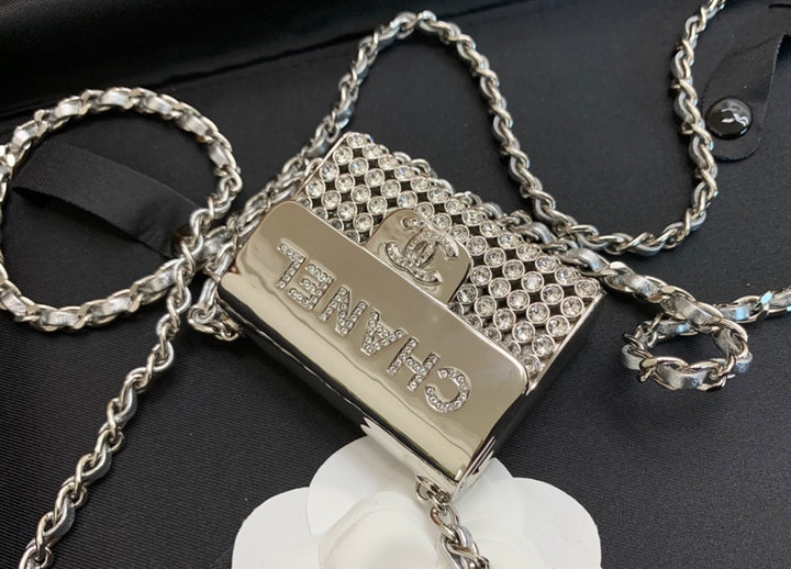 Diamond stud small shoulder handbag