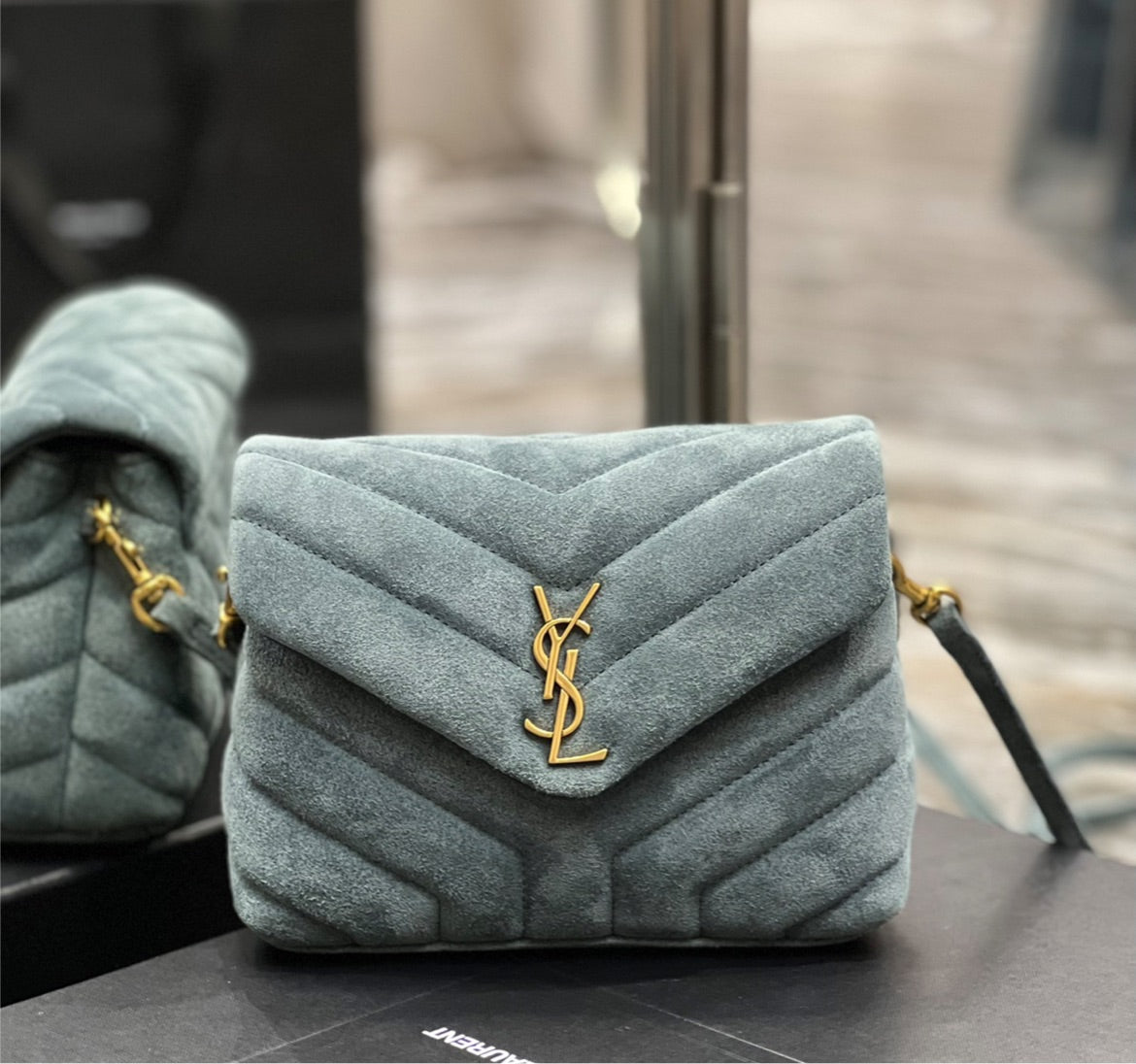 YSL woman shoulder handbag