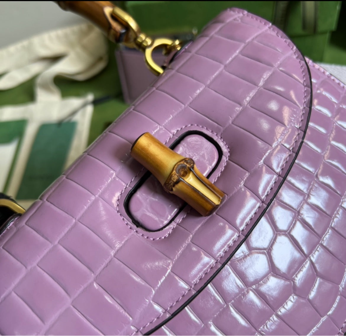 Gucci purple woman shoulder handbag