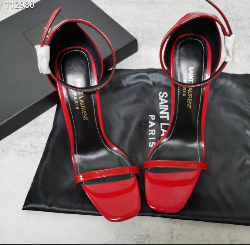 Red YSL woman shoes