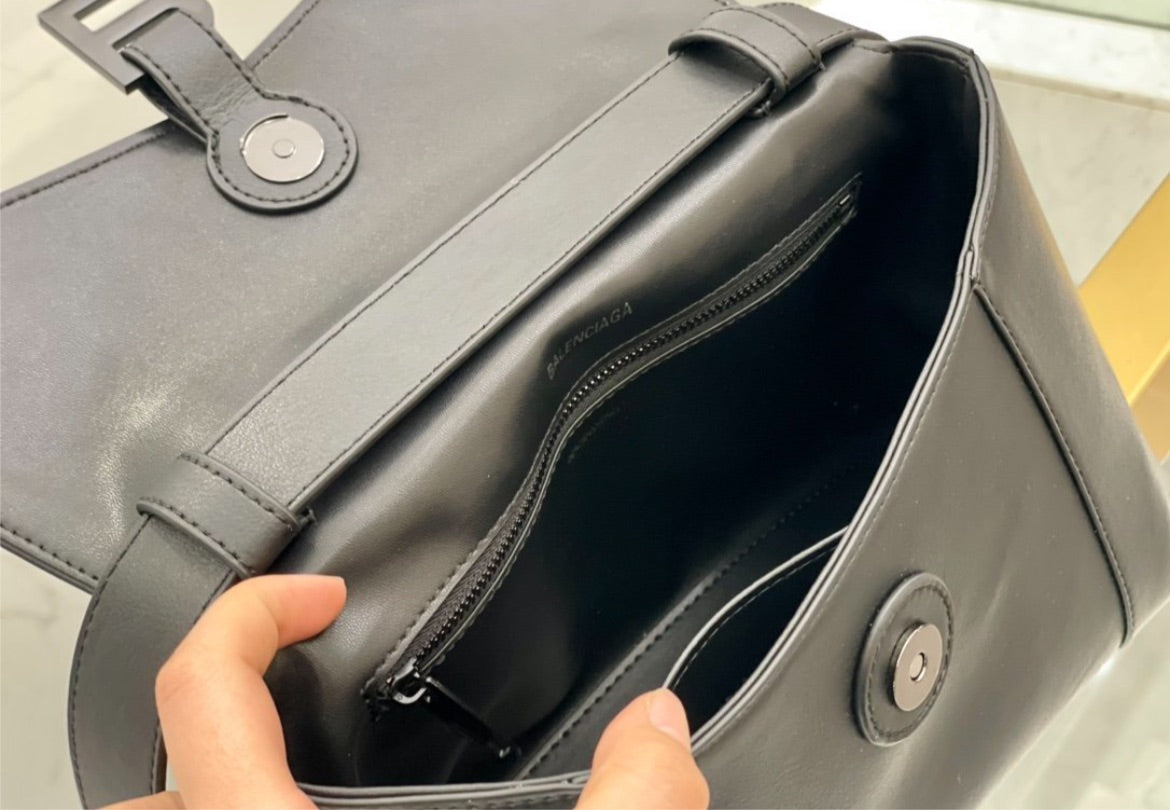 Balenciaga black woman shoulder handbag