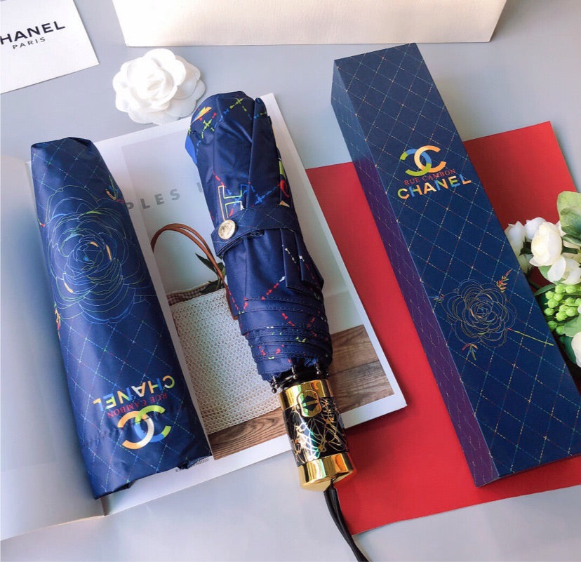 Chanel Blue umbrella