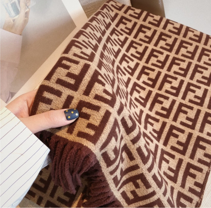 Brown Fendi scarf