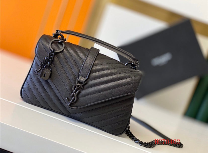 Genuine leather YSL woman handbag