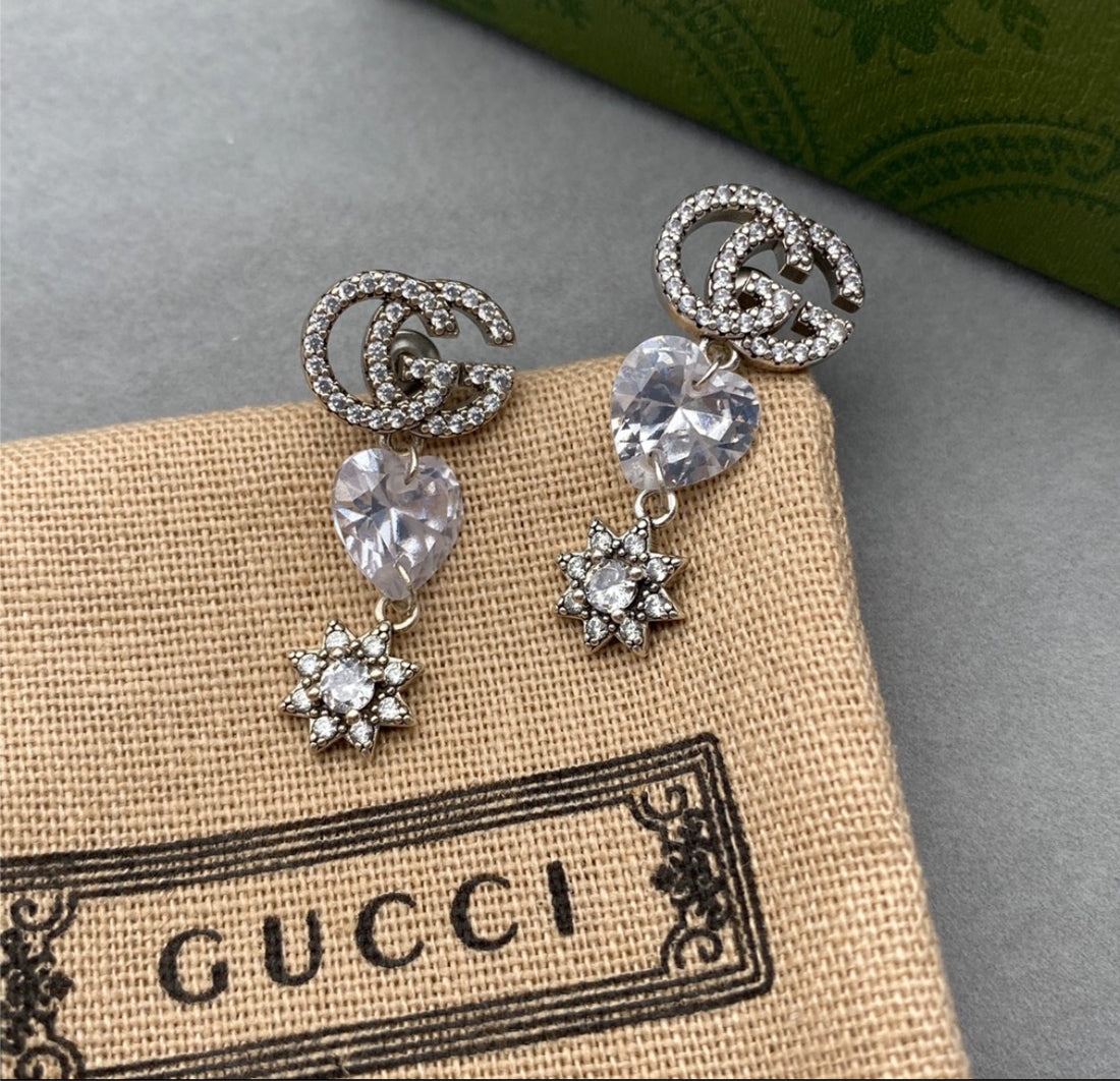 Gucci woman silver earrings