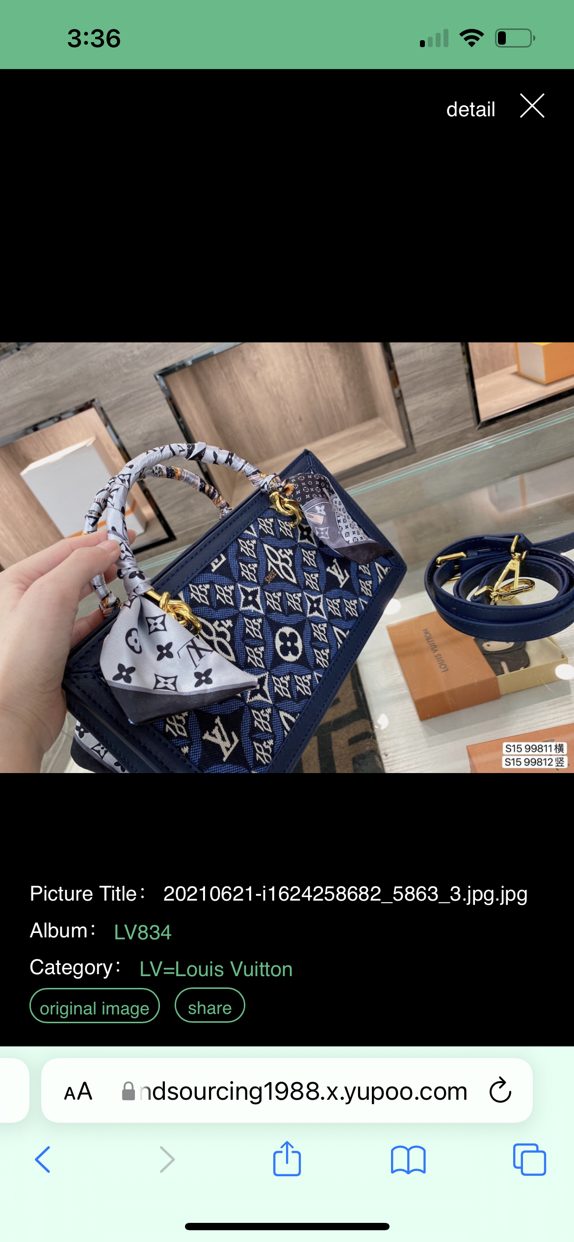 New woman LV handbag 2 sizes