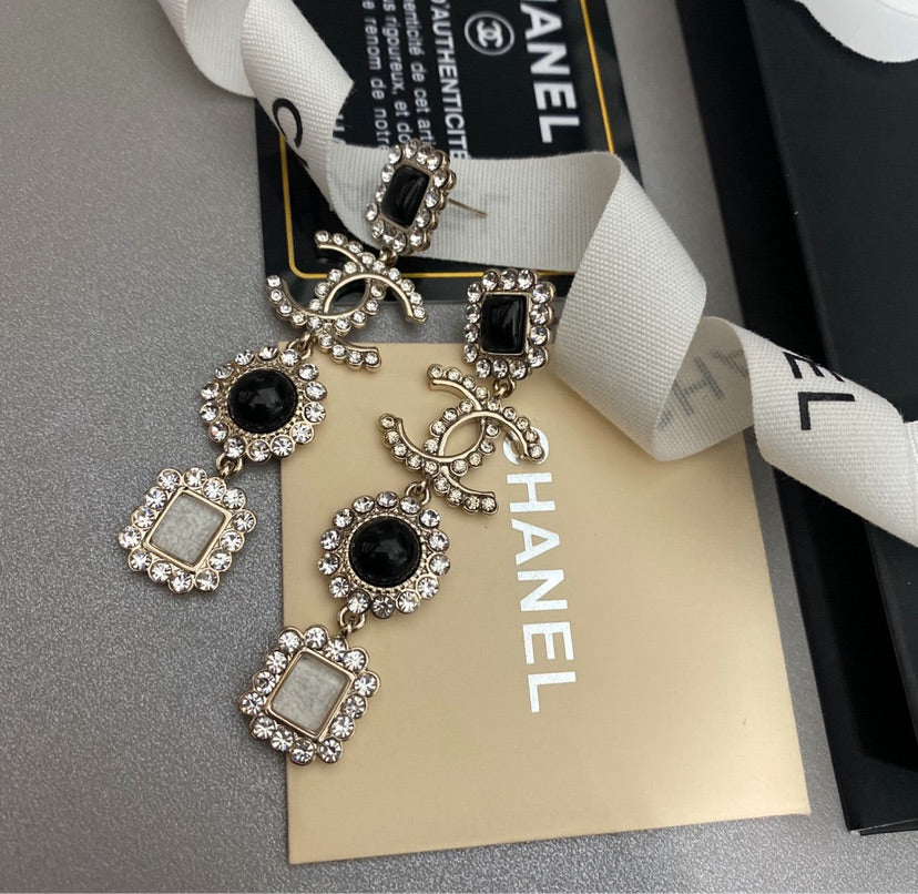 Woman Chanel earrings