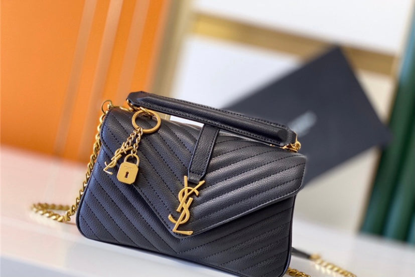 Genuine leather YSL woman handbag