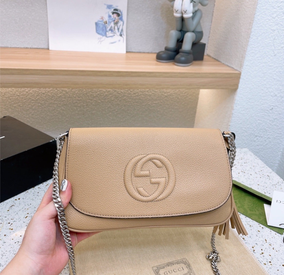 New leather woman Gucci handbag