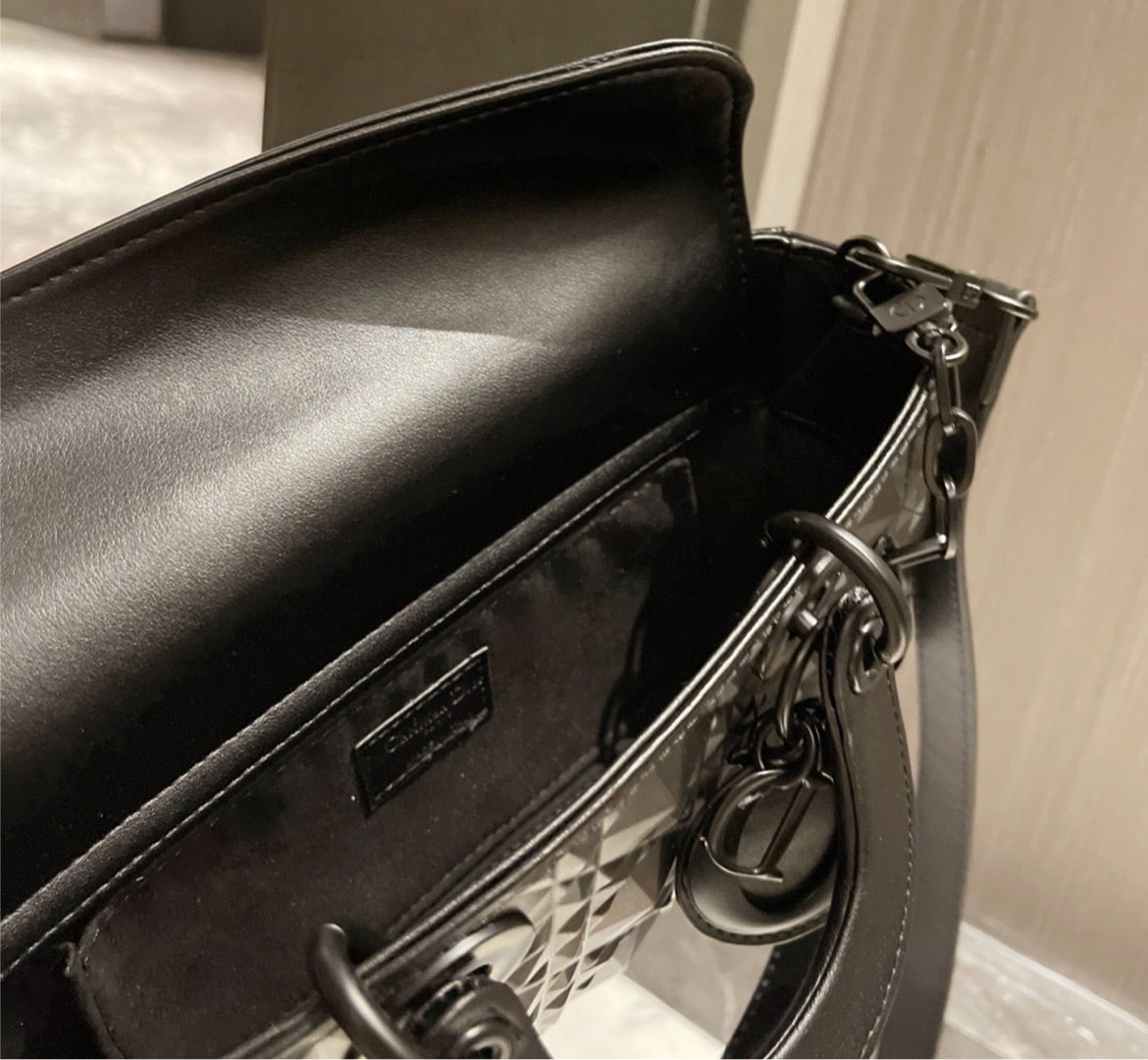 New woman Dior handbag