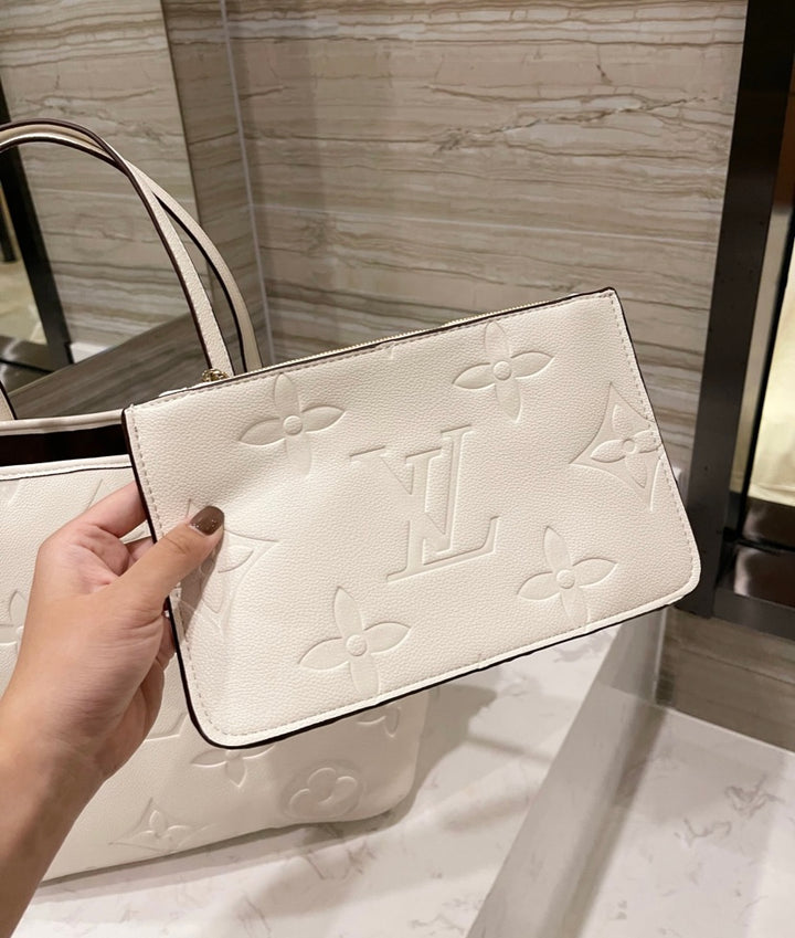 Louis Vuitton Leather cream Shoulder Handbag