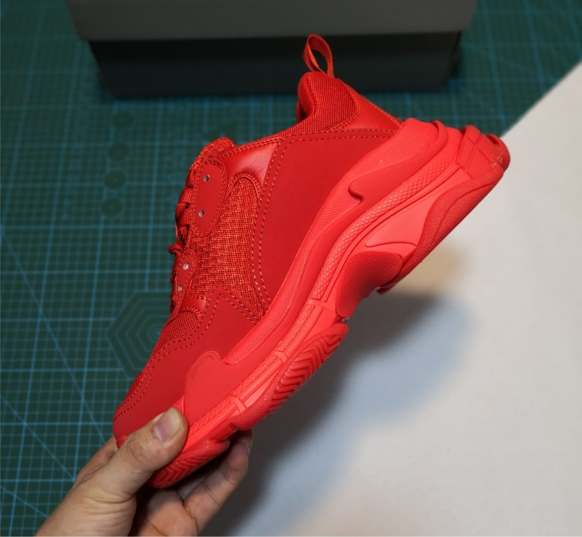 Red Balenciaga sneaker