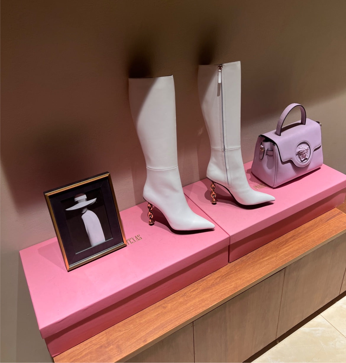 Tom Ford white boots