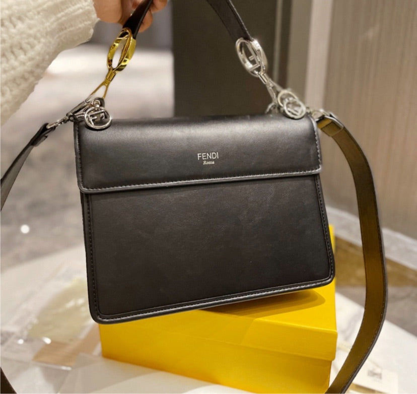 New leather black Fendi handbag