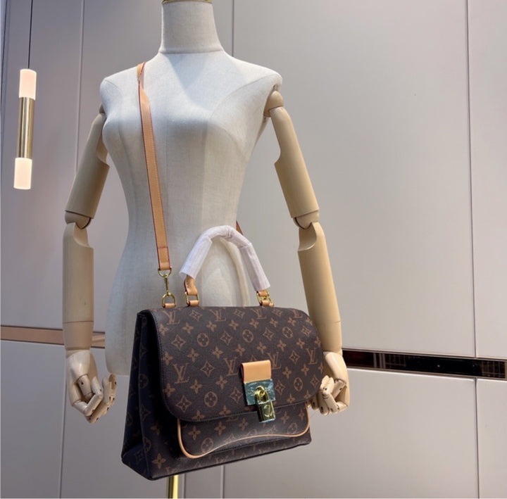 LV leather woman shoulder bag