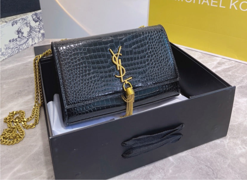 Leather YSL ladies handbag