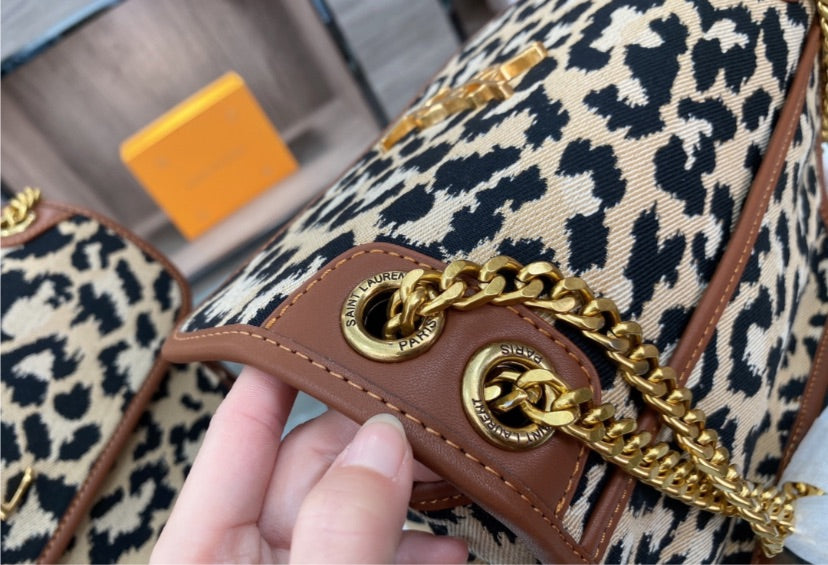 YSL leopard print woman Handbag