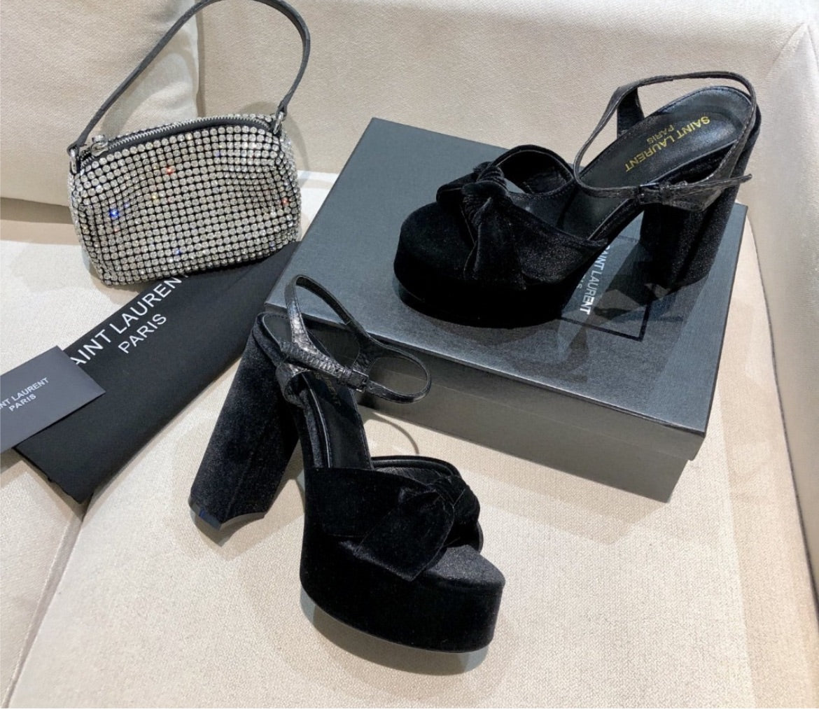 New suede YSL woman heel