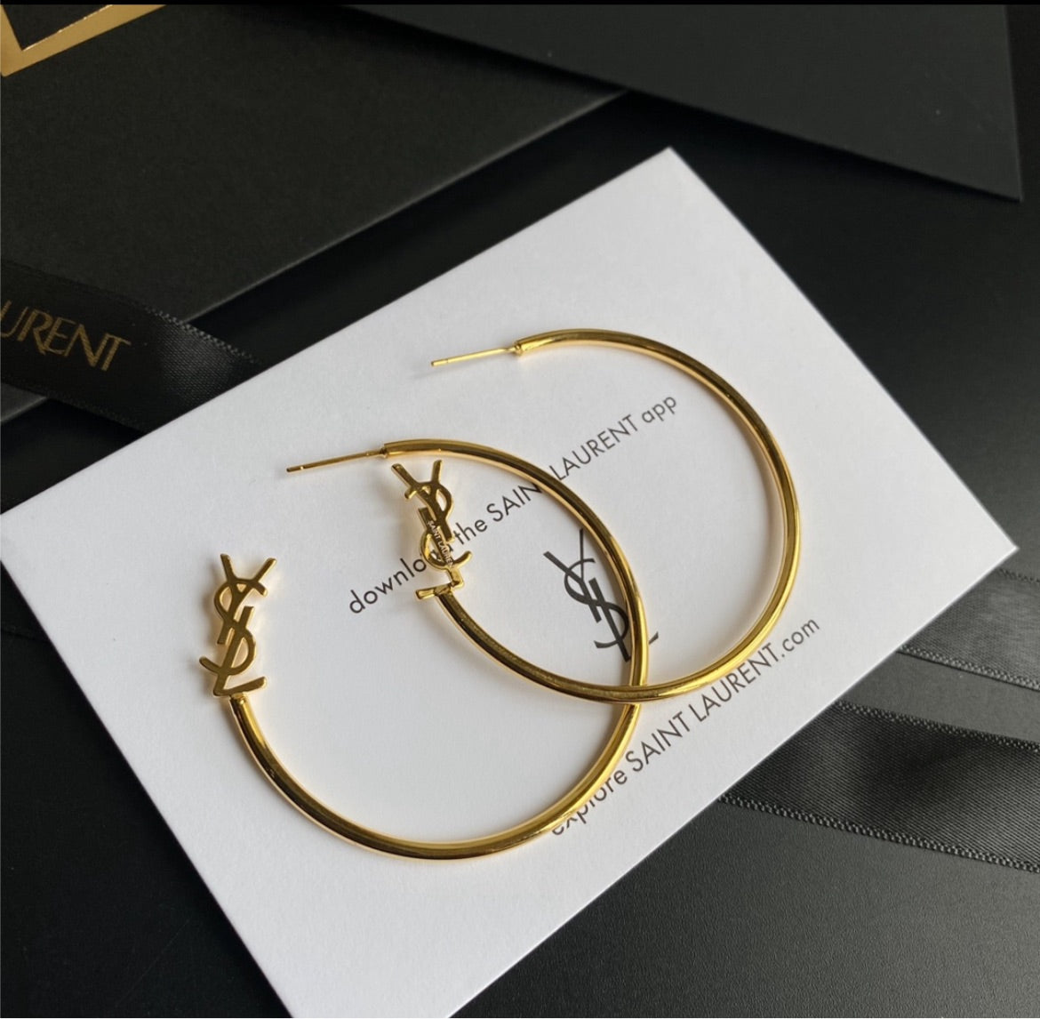 New YSL hoop earring