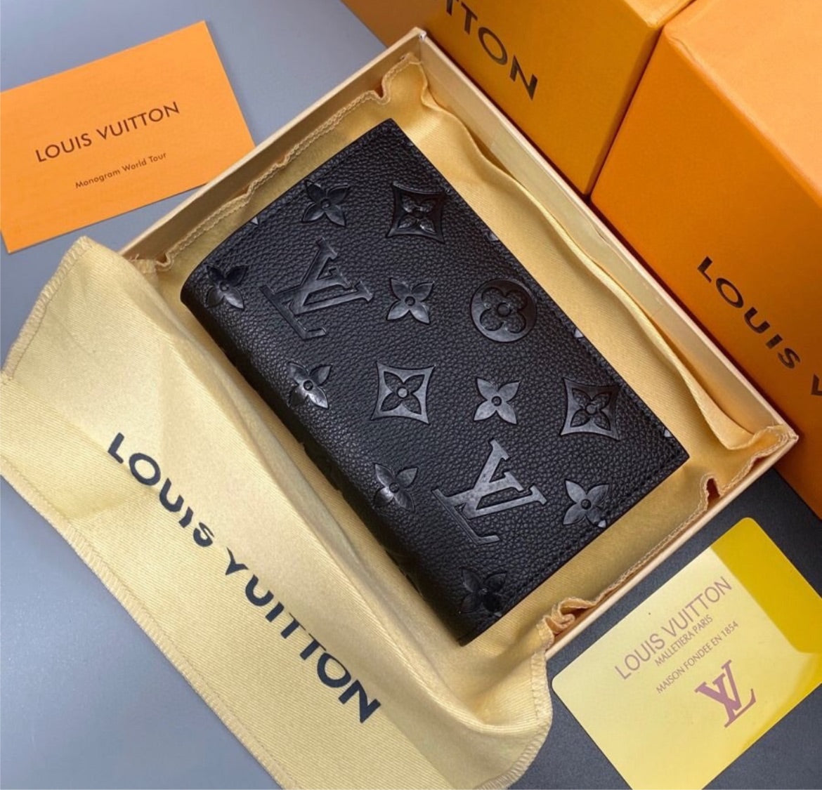 Black LV wallet