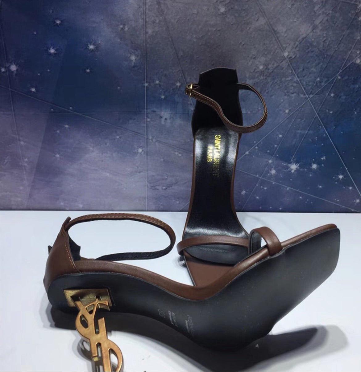 New Brown woman YSL heel