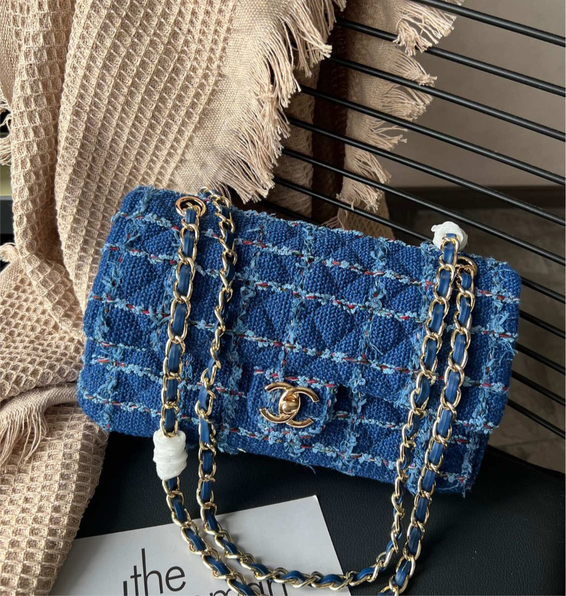 Edgy New woman Chanel handbag