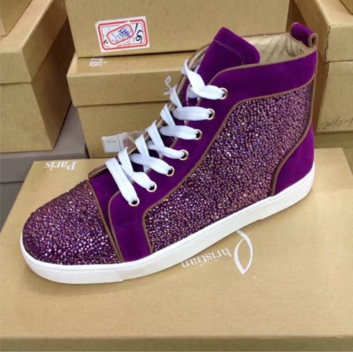 New Lou red bottom sneaker