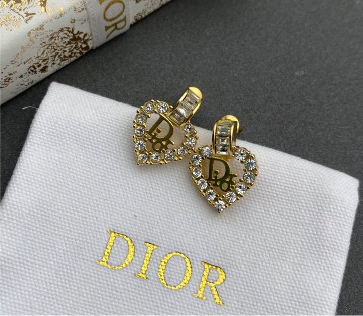 Dior gold plate earring