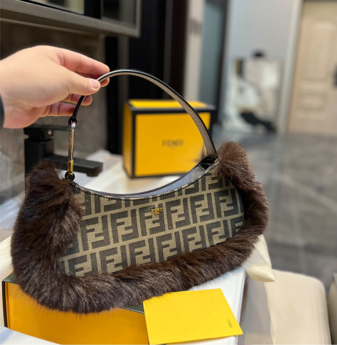 New woman Fendi handbag