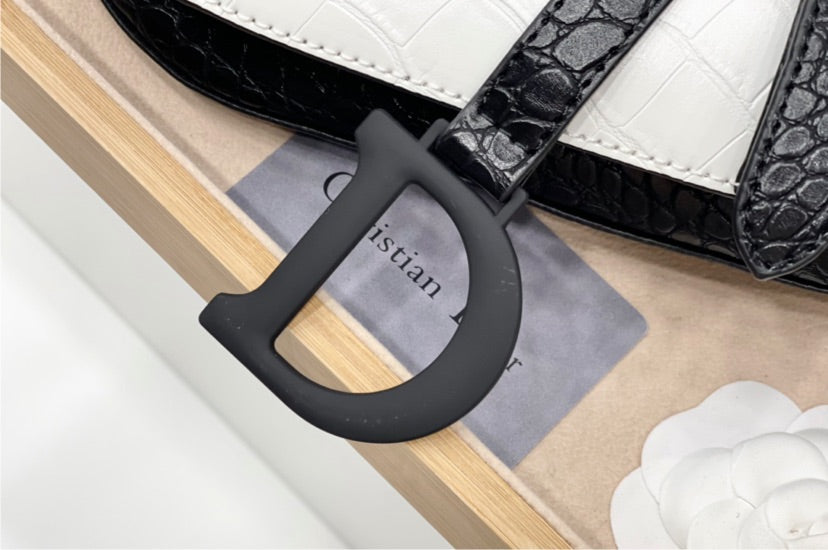 Black & white DIOR Crossbody/shoulder handbag